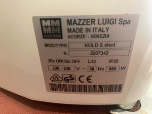 MAZZER - KOLD S ELECTRONIC (USED)