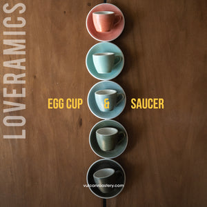 LOVERAMICS - EGG CUP & SAUCER