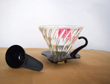Load image into Gallery viewer, HARIO - V60 Glass Dripper 02 / Black
