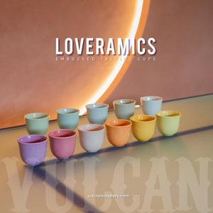 LOVERAMICS EMBOSSED TASTING CUPS